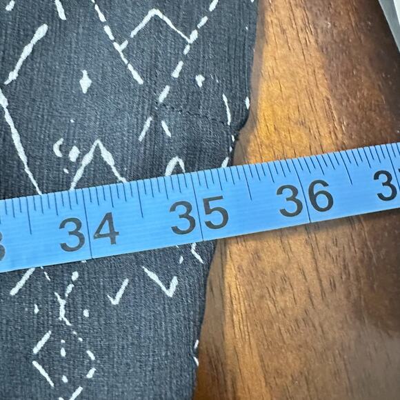 Eileen Fisher Marrakesh Printed Silk Tencel Blouse Black Women Large - Picture 6 of 7